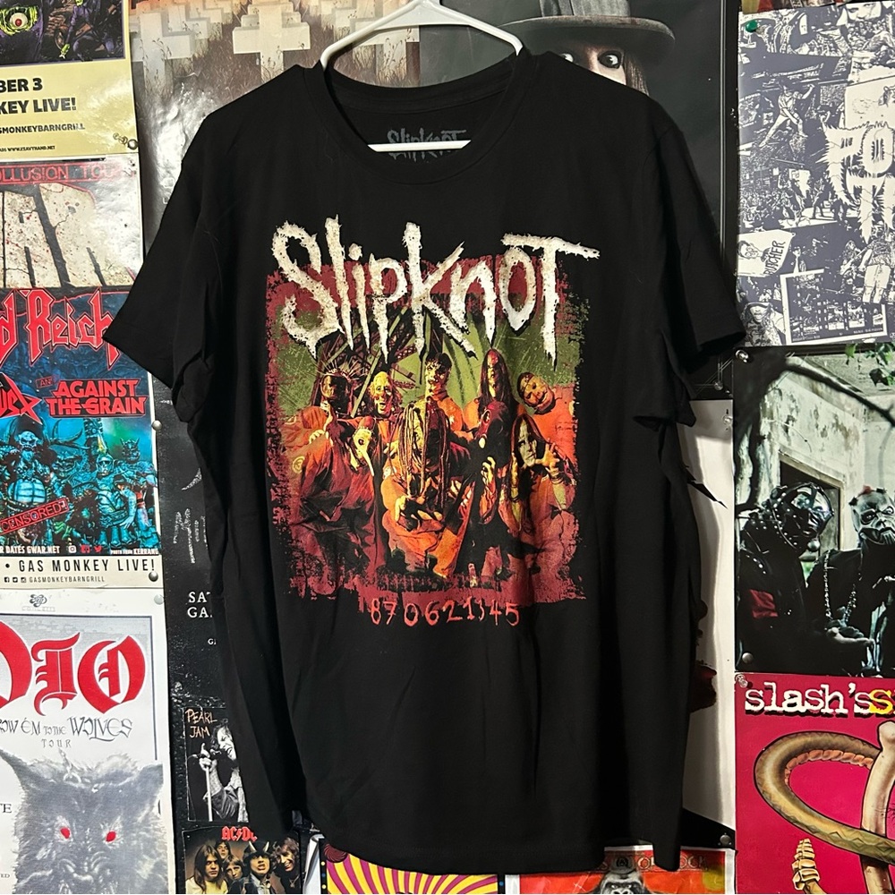 Slipknot 90s Era Lineup Graphic T Shirt Size L (Slipknot self titled)